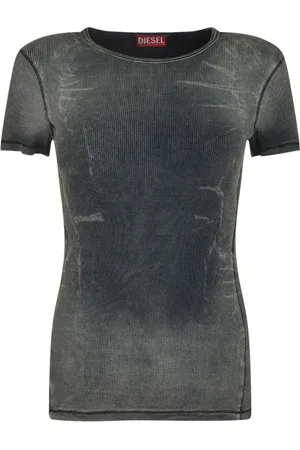 Diesel Tops, Dames, Zwart, XL, Stijlvolle Top voor Mannen