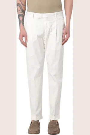 PT Torino Broeken, Heren, Wit, L, Katoen, Rebel Chino Broek Wit Katoen Stretch