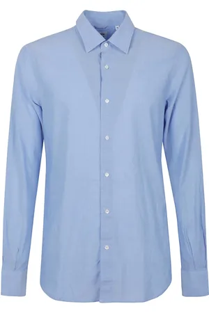 Aspesi Overhemden, Heren, Blauw, M, Stijlvolle Herenshirt