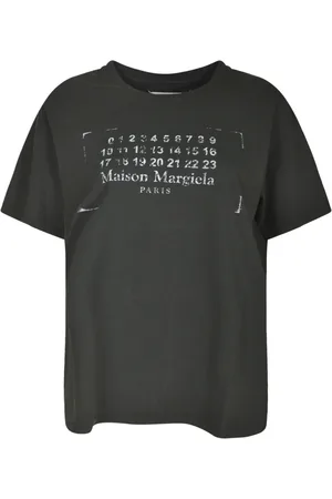 Maison Margiela Tops, Dames, Zwart, S, Stijlvolle T-shirts en Polos Collectie