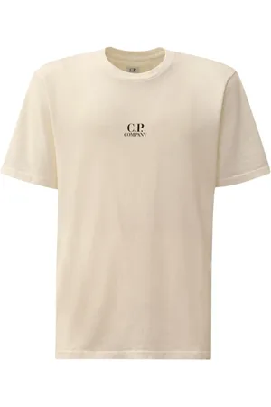 C.P. Company Tops, Heren, , L, Katoen, Jersey Artwork Logo T-shirt