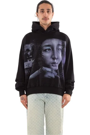 MISBHV Sweatshirts & Hoodies, Heren, Zwart, M, Grafische hoodie in zwart