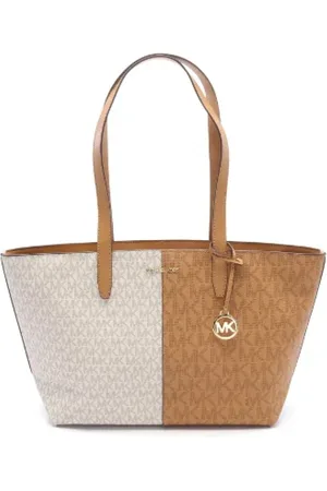 Michael Kors Pre-owned, Dames, Wit, ONE Size, Pre-owned Canvas shoulder-bags