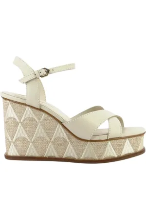CARRANO Schoenen, Dames, , 38 EU, Leren sleehak sandalen
