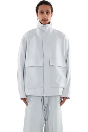 Y-3 Jassen, Heren, Wit, M, Cargo Coach Track Jacket in Clgrey