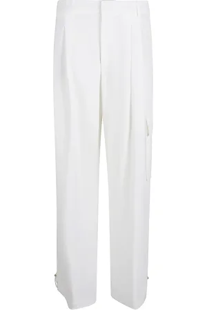 ELEVENTY Broeken, Dames, Wit, XS, Polyester, Witte Broek Gemaakt in Italië