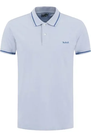 Woolrich Tops, Heren, Blauw, 2Xl, Wol, Monterey Wol Polo Shirt