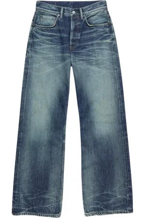 Acne Studios Jeans, Heren, Blauw, W28, Katoen, Donkerblauwe Straight Leg Jeans