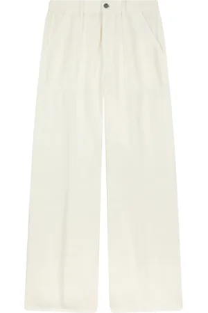 Dondup Broeken, Dames, , W32, Katoen, Wide Leg Broeken