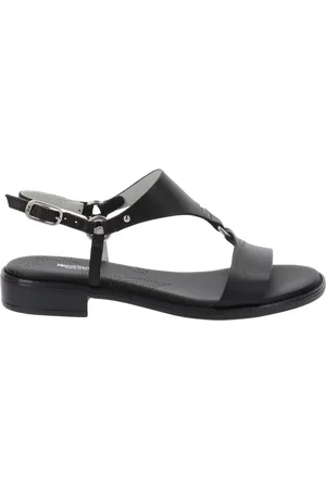 Nero Giardini Schoenen, Dames, Zwart, 39 EU, Elegante Leren Sandalen voor Vrouwen