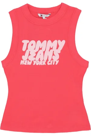 Tommy Hilfiger Tops, Dames, Roze, L, Katoen, Bubbel Tanktop Amour