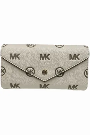 Michael Kors Pre-owned, unisex, Grijs, ONE Size, Leer, Tweedehands leren portemonnees