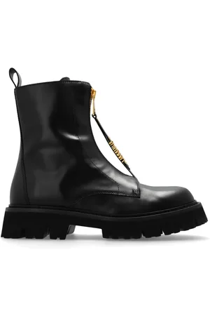 Moschino Schoenen, Heren, Zwart, 40 EU, Leer, Leren enkellaarzen