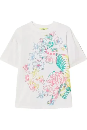 Twin-Set Tops, Dames, Veelkleurig, XS, Bloemenprint T-shirt Myfo