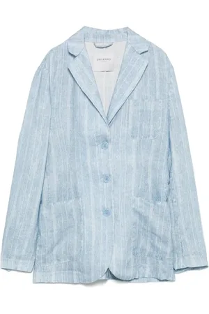 ERMANNO SCERVINO Jassen, Dames, Blauw, M, Stijlvolle Jas voor Mannen