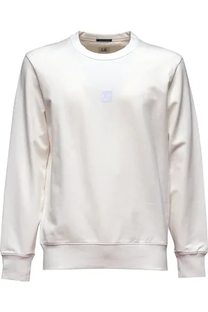 C.P. Company Sweatshirts & Hoodies, Heren, Wit, M, Witte Metropolis Crewneck Sweatshirt