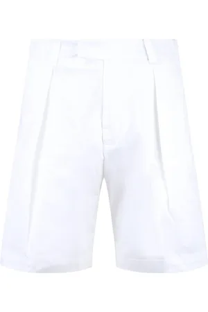 LOW BRAND Korte broeken, Heren, Wit, W38, Katoen, Stretch Katoenen Bermuda Shorts