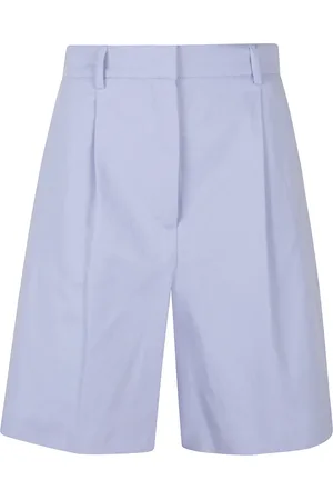 Max Mara Korte broeken, Dames, Blauw, S, Stijlvolle Bermuda Shorts voor Vrouwen