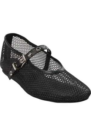 Sofie Schnoor Schoenen, Dames, Zwart, 38 EU, Zwarte Ballerina Schoenen met Netkwaliteit