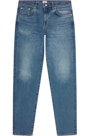 Edwin Jeans, Heren, Blauw, W33, Denim, Regular Tapered Blauwe Denim Gemaakt in Japan