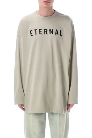 FEAR OF GOD Tops, Heren, Grijs, S, Katoen, Eternal Longsleeve T-shirt