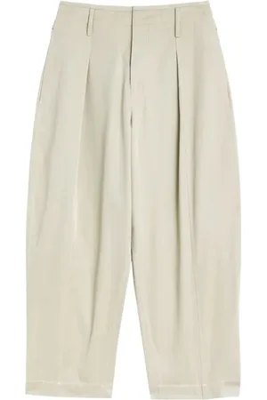 LEMAIRE Broeken, Heren, , S, Geplooide Wijde Pijp Broek