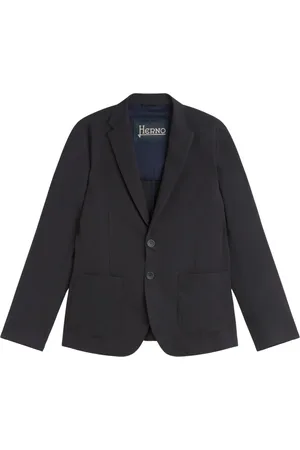 HERNO Jassen, Heren, Blauw, XL, Seersucker Sartorial Blazer