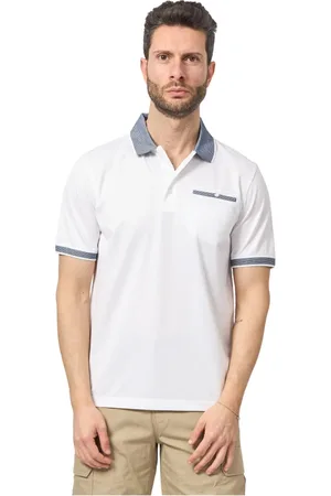 Bugatti Tops, Heren, Wit, 3Xl, Katoen, Witte Polo T-shirts en Polos