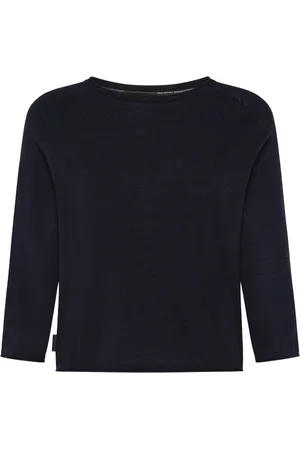 RRD Tops, Dames, Blauw, S, Blauwe Viscose T-shirt Maxell Rond
