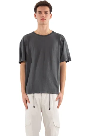 TRANSIT Tops, Heren, Grijs, L, Vervaagd Jersey T-shirt