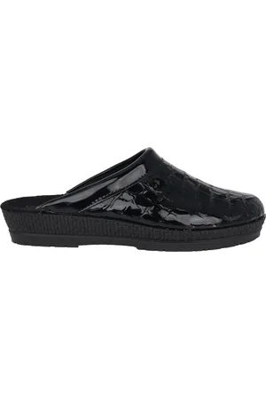 Rohde Schoenen, Dames, Zwart, 41 EU, Leer, Zwarte damesklomp - zomercollectie