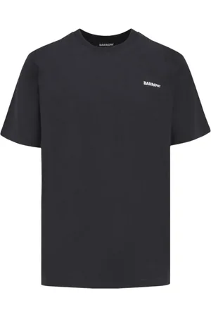 BARROW Tops, Heren, Zwart, XL, Katoen, Katoenen Crewneck T-shirt