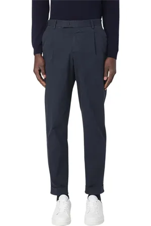 PT Torino Broeken, Heren, Blauw, 2Xl, Katoen, Rebel Fit Blauwe Chino Broek