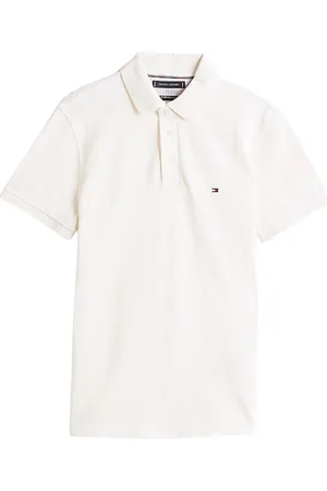 Tommy Hilfiger Tops, Heren, Wit, S, Katoen, 1985 Slim Polo Shirt