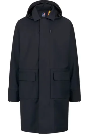 K-Way Mantels, Heren, Blauw, S, Wol, Tech Wool Blend Jacket