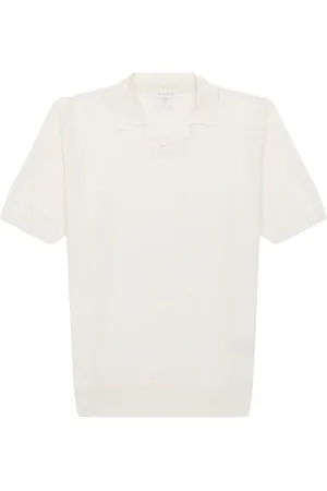 ELEVENTY Tops, Heren, Wit, L, Katoen, Stijlvolle Polo Gebreide kleding voor Mannen