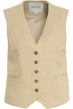 Herskind Jassen, Dames, , L, Linnen, Dubbel Op Vest