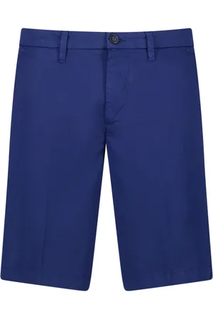 RE-HASH Korte broeken, Heren, Blauw, W34, Katoen, Heren Core Bermuda Shorts