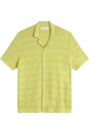 Samsøe Samsøe Overhemden, Heren, Groen, XL, Lente Bries Casual Overhemd