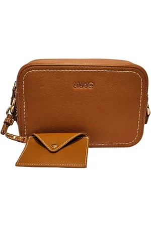 Liu Jo Tassen, Dames, Bruin, ONE Size, Leer, Bruine Schoudertas Elegant Veelzijdig Ontwerp