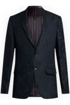Etro Jassen, Heren, Blauw, L, Roma Jas voor Stijlvolle Outfits