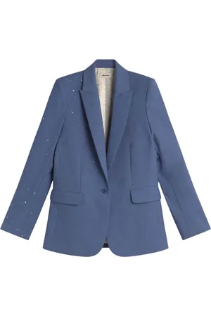 Zadig & Voltaire Jassen, Dames, Blauw, S, Stellar Constellation Blazer