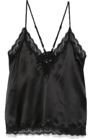 LOVE Stories Tops, Dames, Zwart, S, Zwarte Slip Jurk Camisole