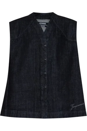 Jacquemus Jassen, Dames, Blauw, M, Denim, Denim Salon Top
