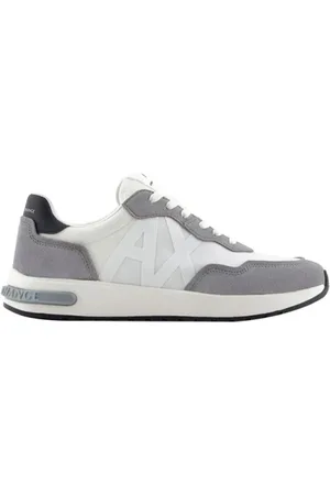 Armani Exchange Schoenen, Heren, Grijs, 42 EU, Polyester, Gedurfde en Moderne Mesh Sneakers