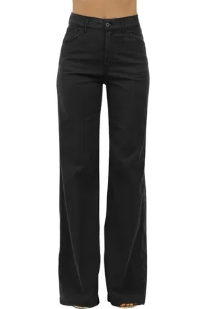 Dondup Broeken, Dames, Zwart, W25, Katoen, Amber Katoen en Lyocell Broek