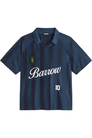 BARROW Tops, Heren, Blauw, S, Urban Elegance Triacetaat T-shirt