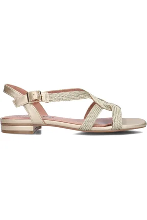 Bibi Lou Schoenen, Dames, , 36 EU, Linnen, Chique platte sandalen voor de zomer