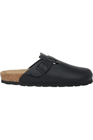 Rohde Schoenen, Dames, Zwart, 43 EU, Zwarte damesklomp sandalen