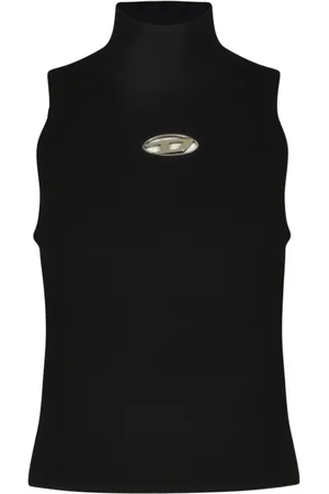 Diesel Tops, Dames, Zwart, L, Stijlvolle Sweaters Collectie